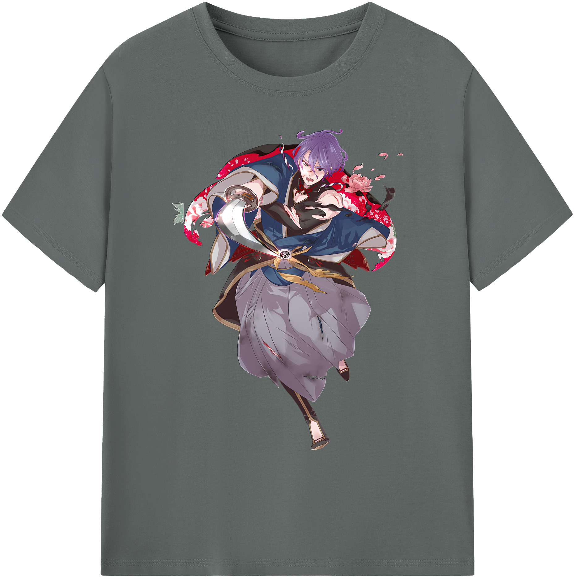 （画像用） 刀剣乱舞 Touken Ranbu 綿100％ メンズ半袖Tシャツ｜肌触りやわらか＆通気性